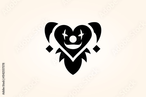 heart jocker pocker card