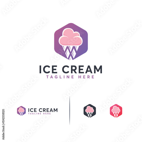 A  design for an ice cream shop.