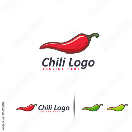 Colorful chili pepper  design.