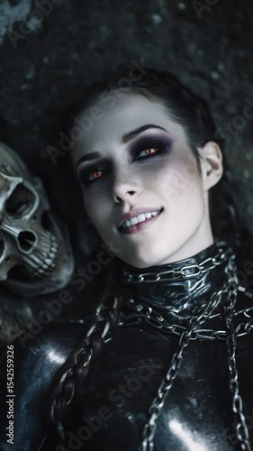 Cute siren on a coast. Created with AI.