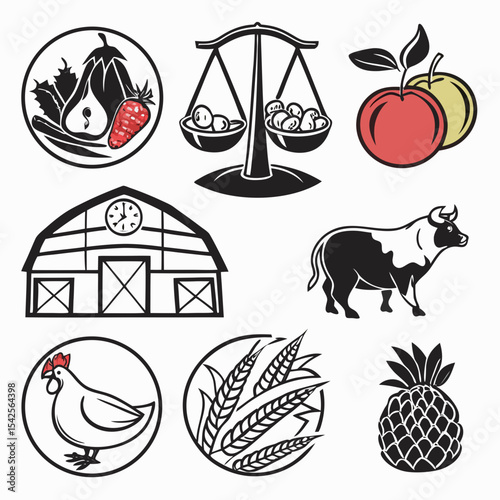 Architectural Drawings, Minimal style cad tree line drawing, Side view, set of section wildlife forest outline symbol for landscape design drawing. Vector illustration in stroke fill in white