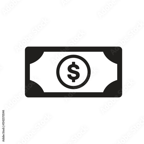 Dollar Money Vector Illustration. Dollar Bill note money. us dollar currency