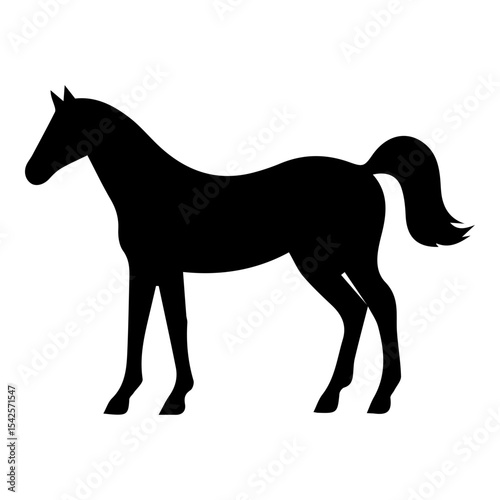Horse silhouette vector illustration image