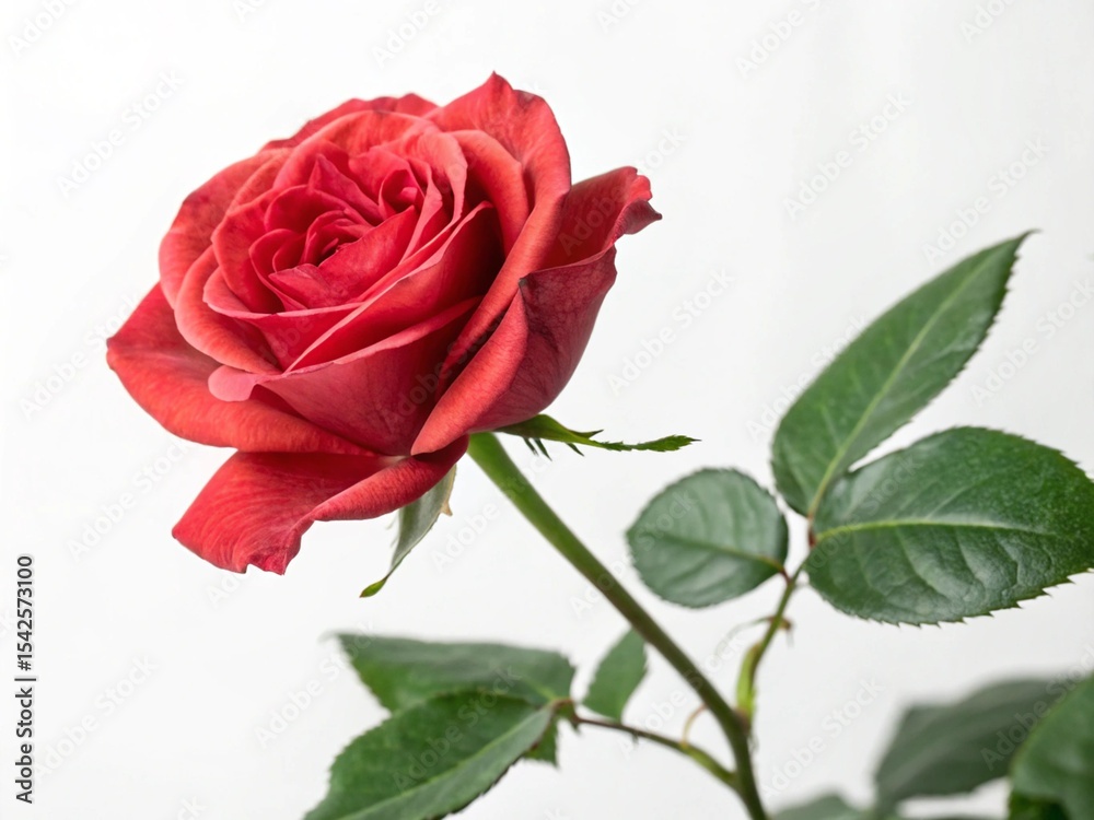 Fototapeta premium single red rose