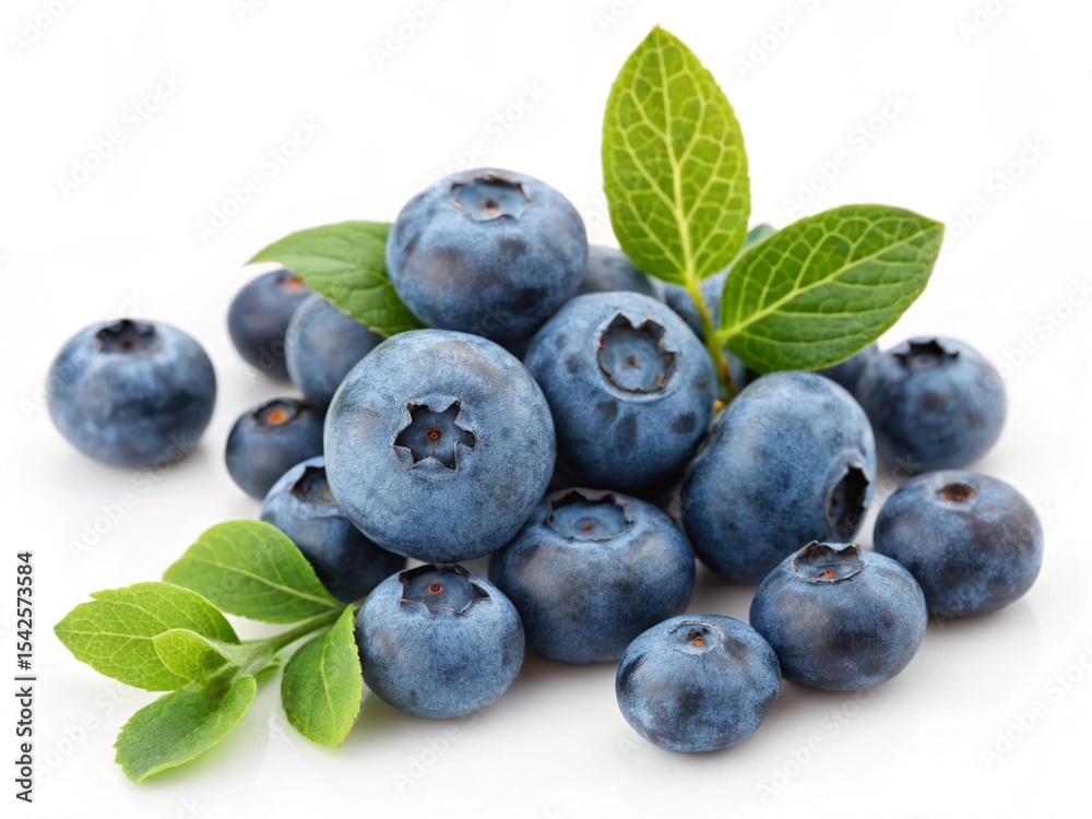 Fototapeta premium blueberries and mint