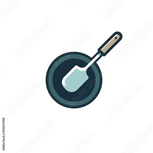 frying pan vector for logo template