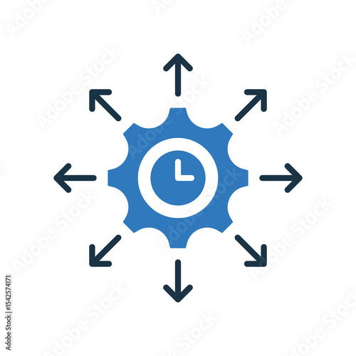 Capacity Planning mixed color icon