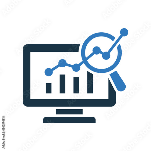 Data Analysis mixed color icon