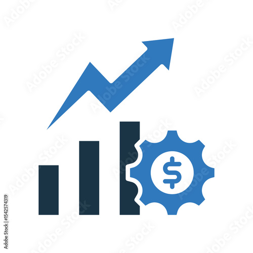 Production Efficiency mixed color icon