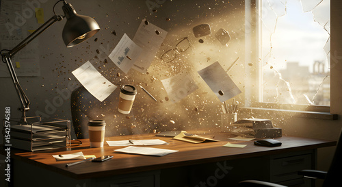 Chaos at the Office: Exploding Desk