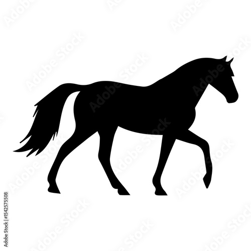Walking horse silhouette