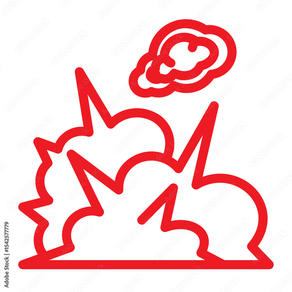 Fototapeta premium bomb attack icon