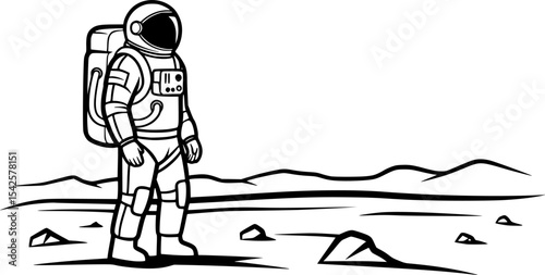 Astronaut on Mars
