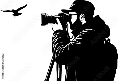 Birdwatching Silhouette
