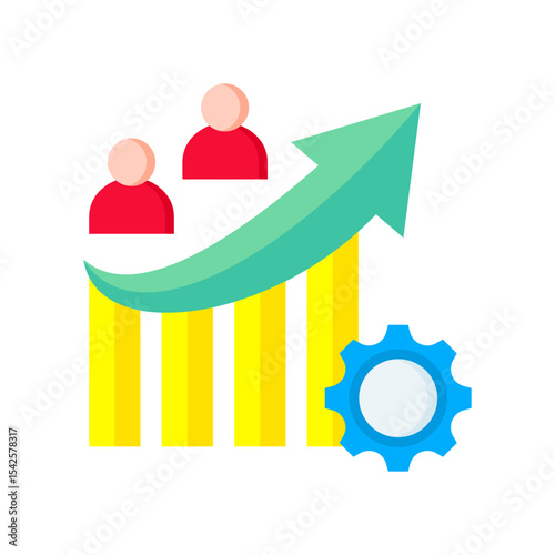 Productivity flat color icon