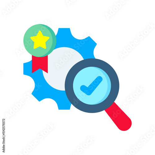Quality Control flat color icon