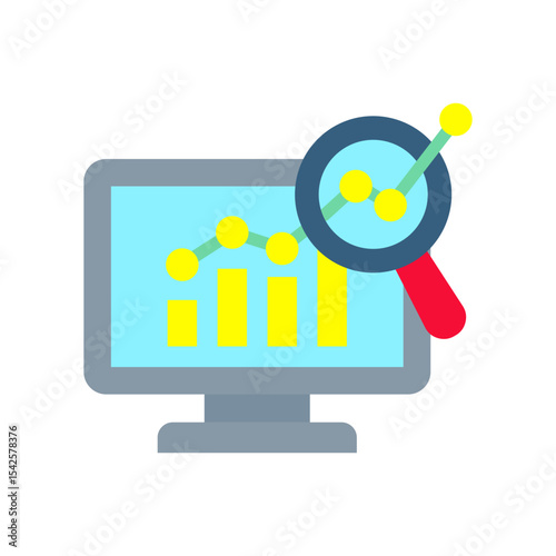 Data Analysis flat color icon