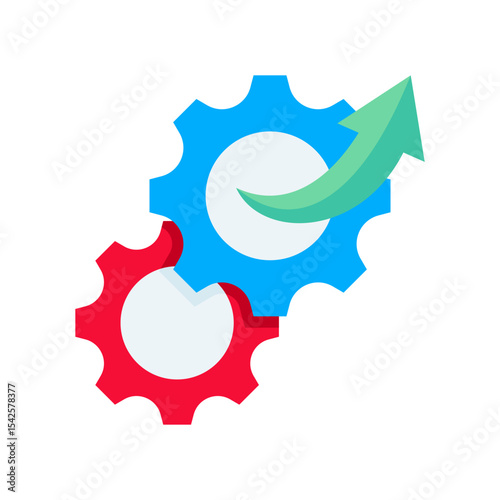Operational Efficiency flat color icon