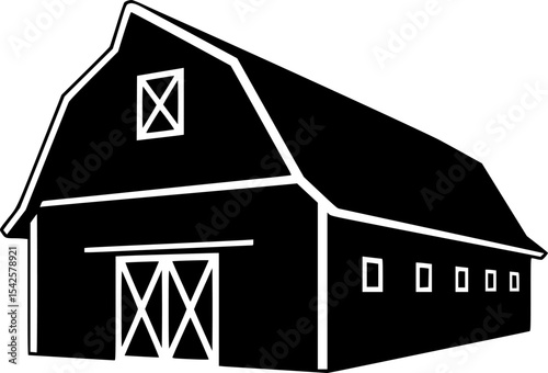 Rustic Barn Silhouette
