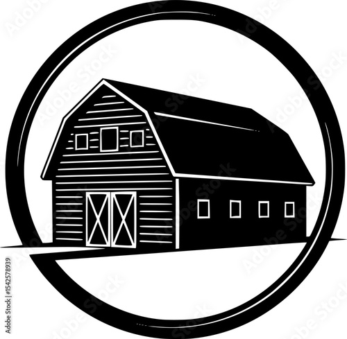 Rustic Barn Silhouette
