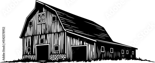 Rustic Barn Silhouette
