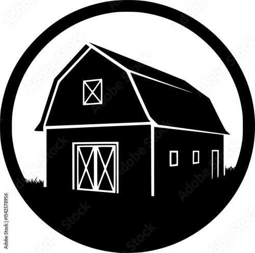 Rustic Barn Silhouette
