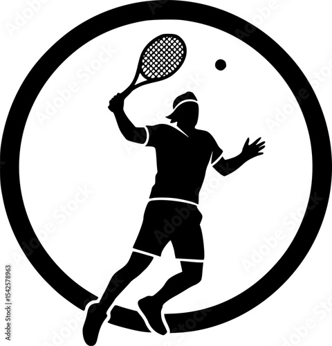 Tennis Player Silhouette
