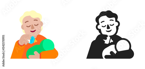 Parent Feeding Child Light