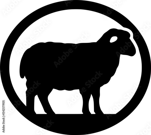 sheep silhouette
