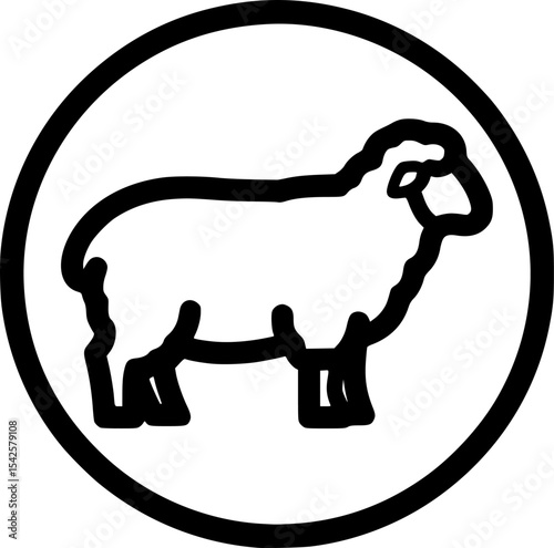 sheep silhouette
