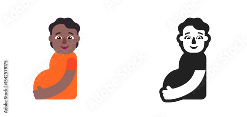 Pregnant Woman Brown