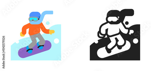 Snowboarder Sky Blue
