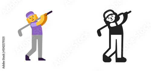 Golfer Purple