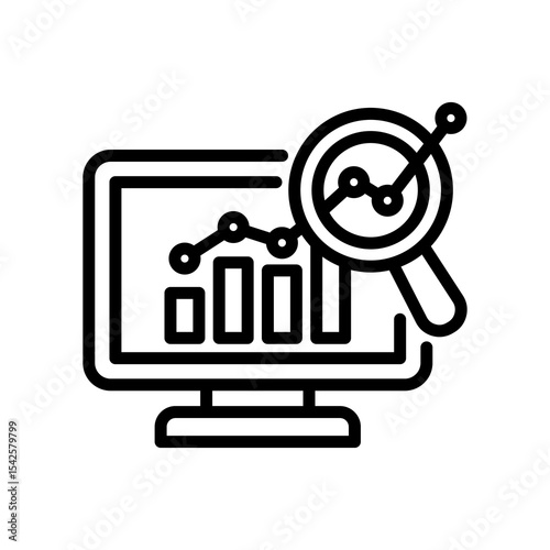 Data Analysis line icon