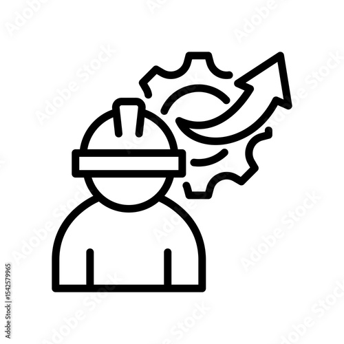 Labor Efficiency line icon