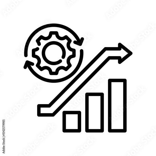 Process Improvement line icon