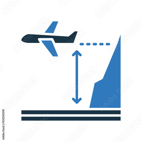 Altitude mixed color icon