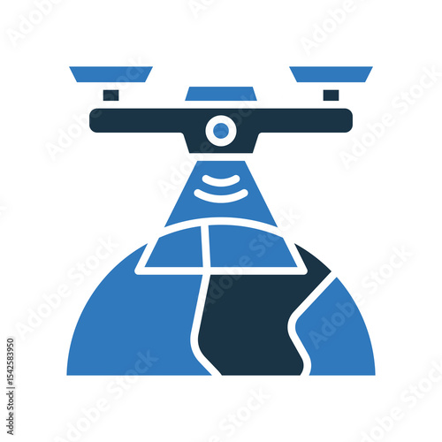Aerial Survey mixed color icon
