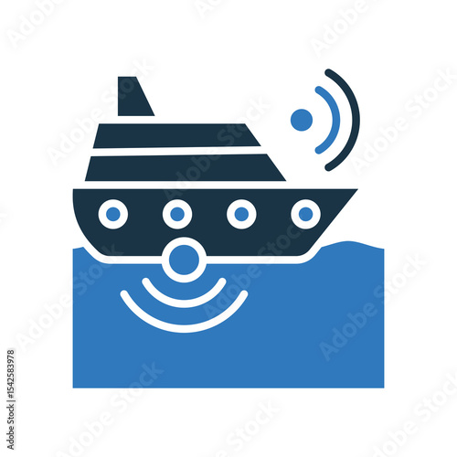 Hydrographic Survey mixed color icon