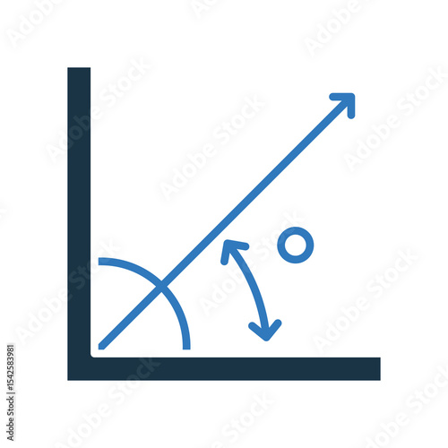 Angle mixed color icon