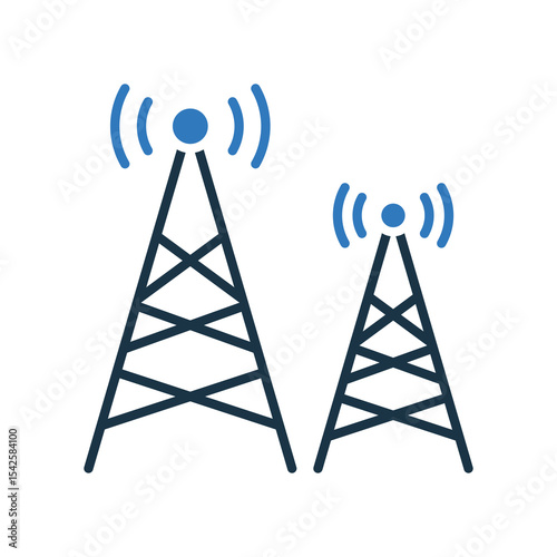 Base Station mixed color icon