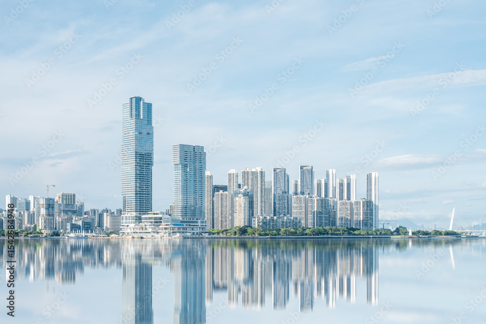 Fototapeta premium Shenzhen Nanshan District Shekou Taizi Bay Coastal Scenery