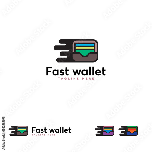A stylized  design of a fast wallet.