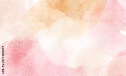 Watercolor background. Abstract texture for card, flyer, poster or cover design. Watercolour banner. Stucco. Wall. Brushstrokes and splashes. Painted template for design.