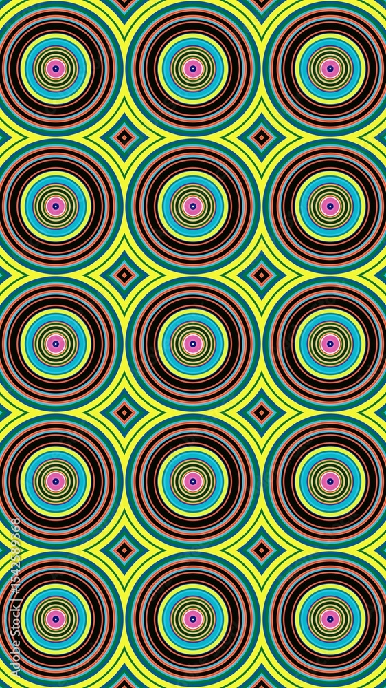 Fototapeta premium circle motif, circle pattern, symmetrical, circle lines, wall wallpaper, HD