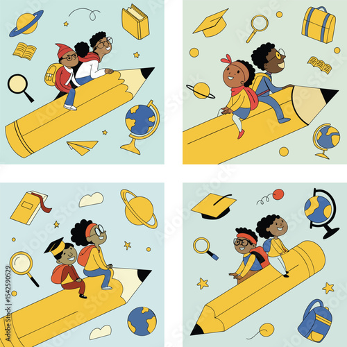 children flaying with their dream