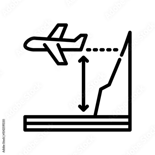 Altitude line icon