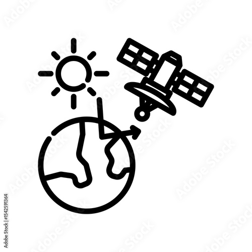 Remote Sensing line icon