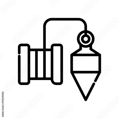 Plumb Bob line icon