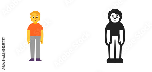 Standing Person Orange